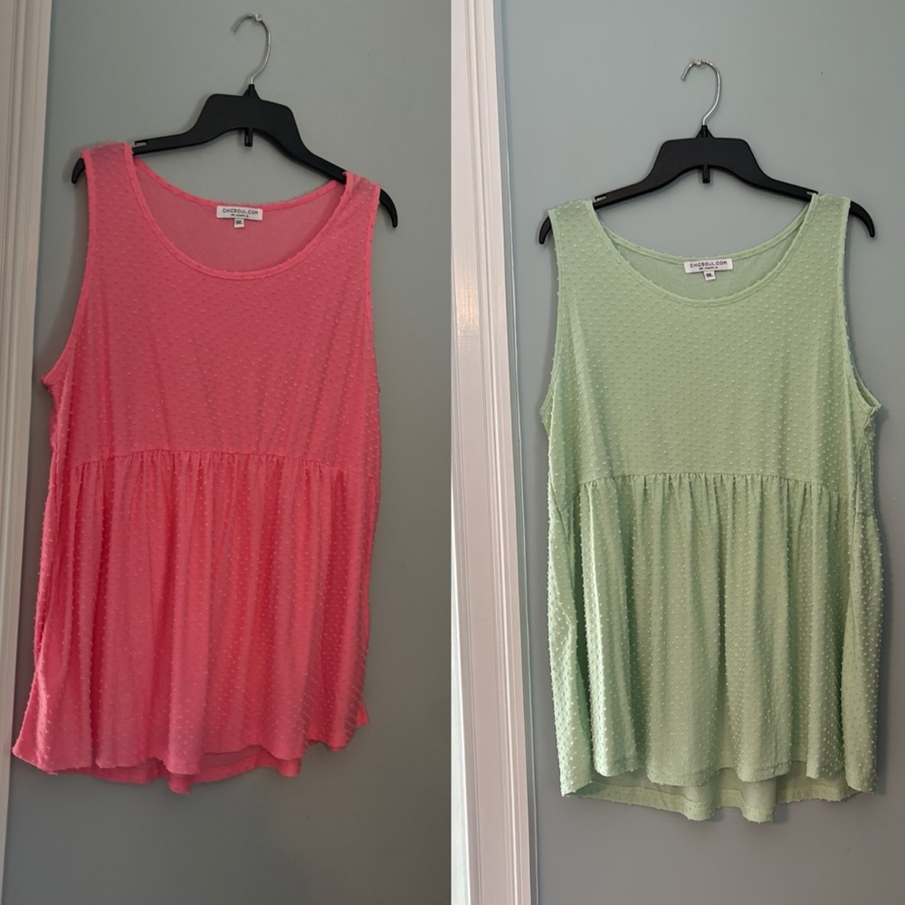 2️⃣ weekender babydoll tanks